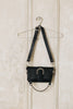 "MOVING ON" BLACK NICKEL SHOULDER BAG