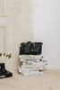"MOVING ON" BLACK GOLD SHOULDER BAG