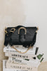 "MOVING ON" BLACK GOLD SHOULDER BAG