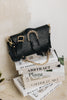 "MOVING ON" BLACK GOLD SHOULDER BAG
