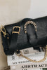 "MOVING ON" BLACK GOLD SHOULDER BAG