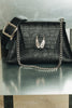 "WINGS" BLACK NICKEL SHOULDER BAG