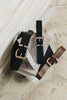 "HOLLOW" BLACK GOLD BELT
