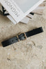 "HOLLOW" BLACK GOLD BELT