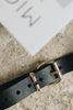 "HOLLOW" BLACK GOLD BELT