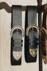 "I SEE A MORNING" BLACK BRONZE GOLD BELT