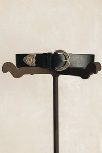 "I SEE A MORNING" BLACK BRONZE GOLD BELT