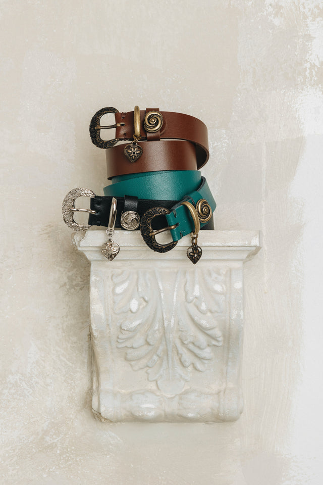 "LOVE CHANGES" BROWN BRONZE BELT