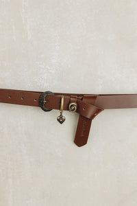 "LOVE CHANGES" BROWN BRONZE BELT