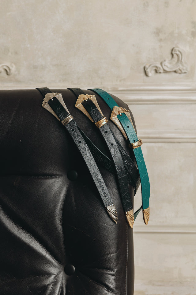 "SWEET ONE" BLACK GOLD BELT