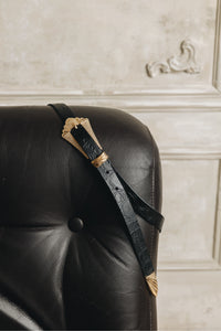 "SWEET ONE" BLACK GOLD BELT