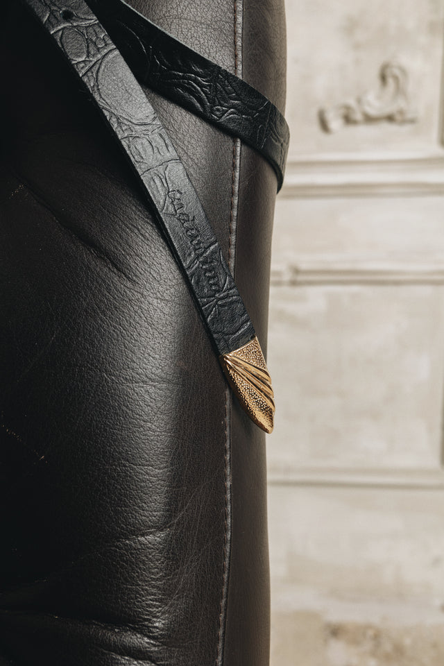 "SWEET ONE" BLACK GOLD BELT