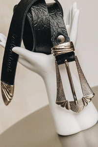 "SWEET ONE" BLACK NICKEL BELT