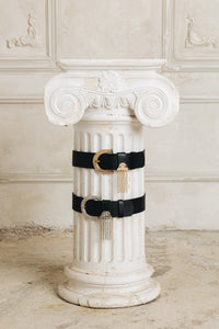 "RAIN" BLACK GOLD BELT