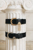 "RAIN" BLACK GOLD BELT