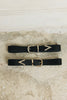 "GUIDING LIGHT" BLACK GOLD BELT