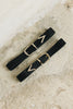 "GUIDING LIGHT" BLACK GOLD BELT