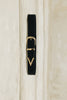 "GUIDING LIGHT" BLACK GOLD BELT