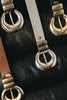 "DOUBLE VISION" BLACK GOLD BELT