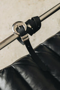 "DOUBLE VISION" BLACK NICKEL BELT