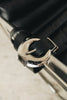 "DOUBLE VISION" BLACK NICKEL BELT