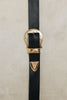 "AMANDA" BLACK GOLD BELT