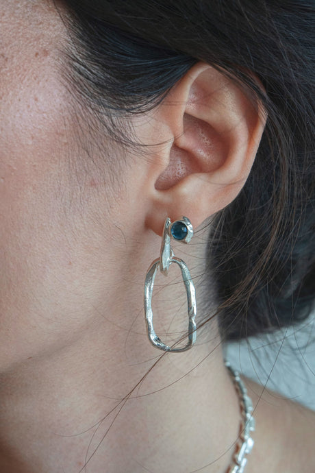 NA195 BAIT STONE EARRINGS