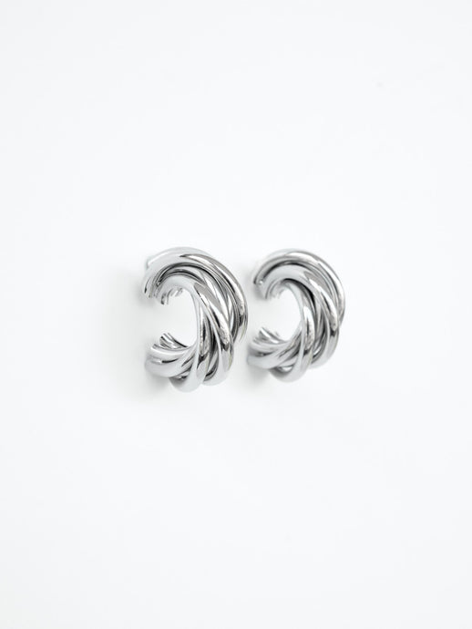 TWISTER EARRINGS (SILVER)