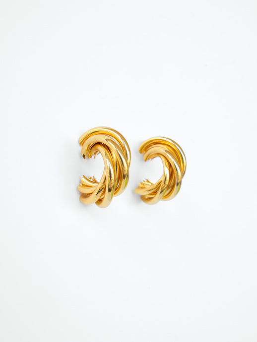 TWISTER EARRINGS (GOLD)