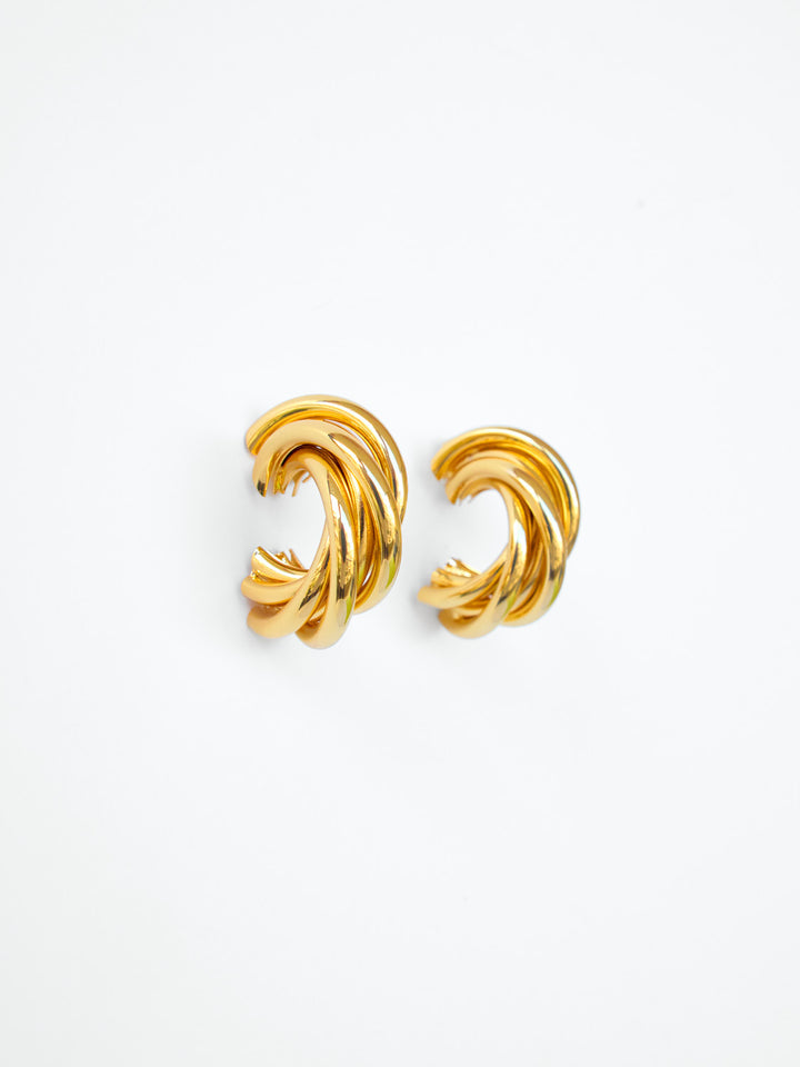 TWISTER EARRINGS (GOLD)