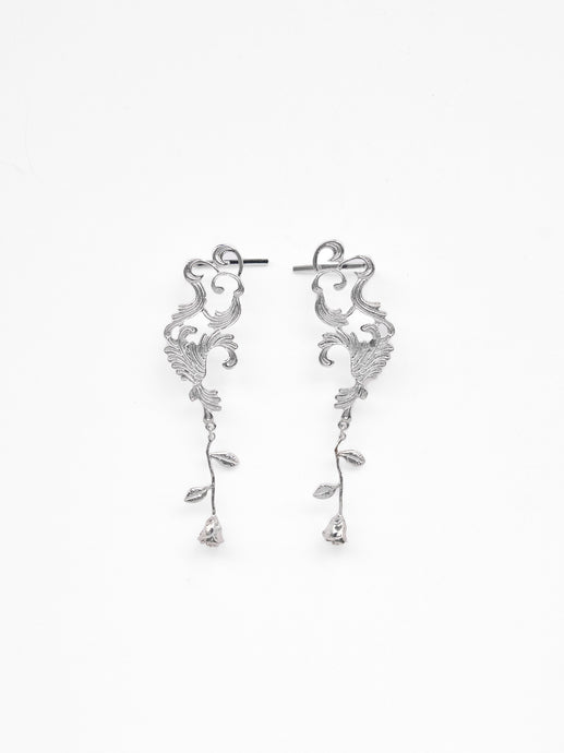 CALLA LILLY EARRINGS (silver)