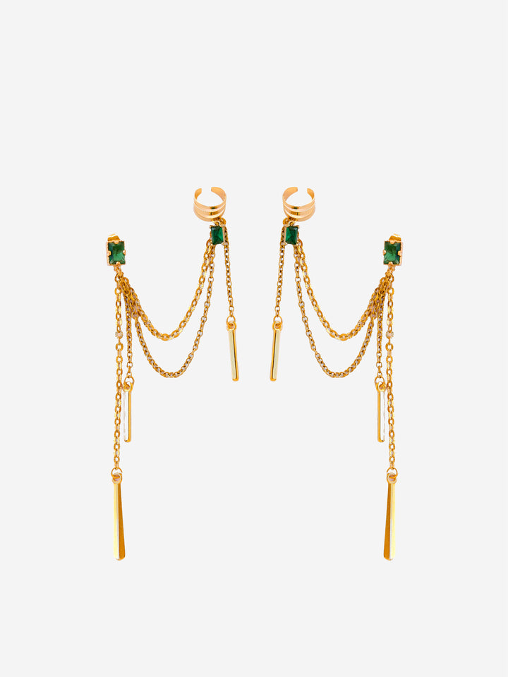 ERIS EARRINGS (emerald green)