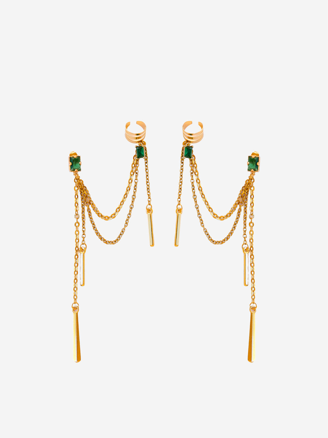 ERIS EARRINGS (emerald green)