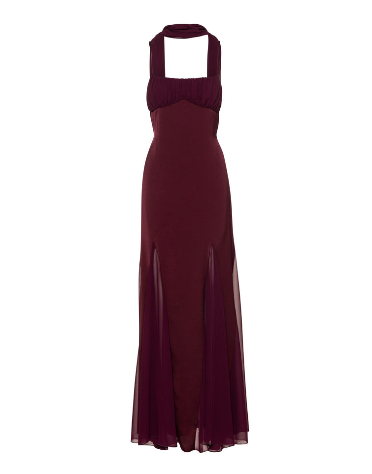 GABRIELLE DRESS | BURGUNDY
