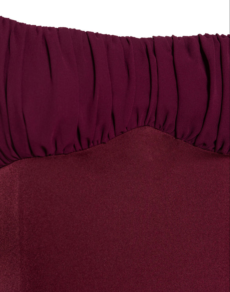GABRIELLE DRESS | BURGUNDY