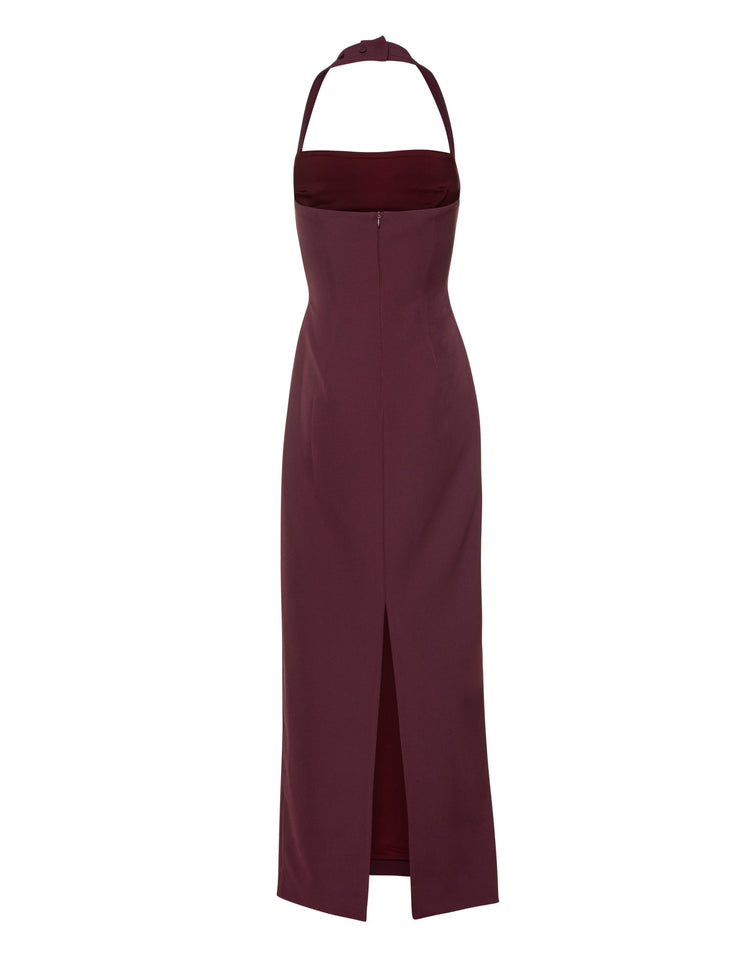 ALBA DRESS | BURGUNDY