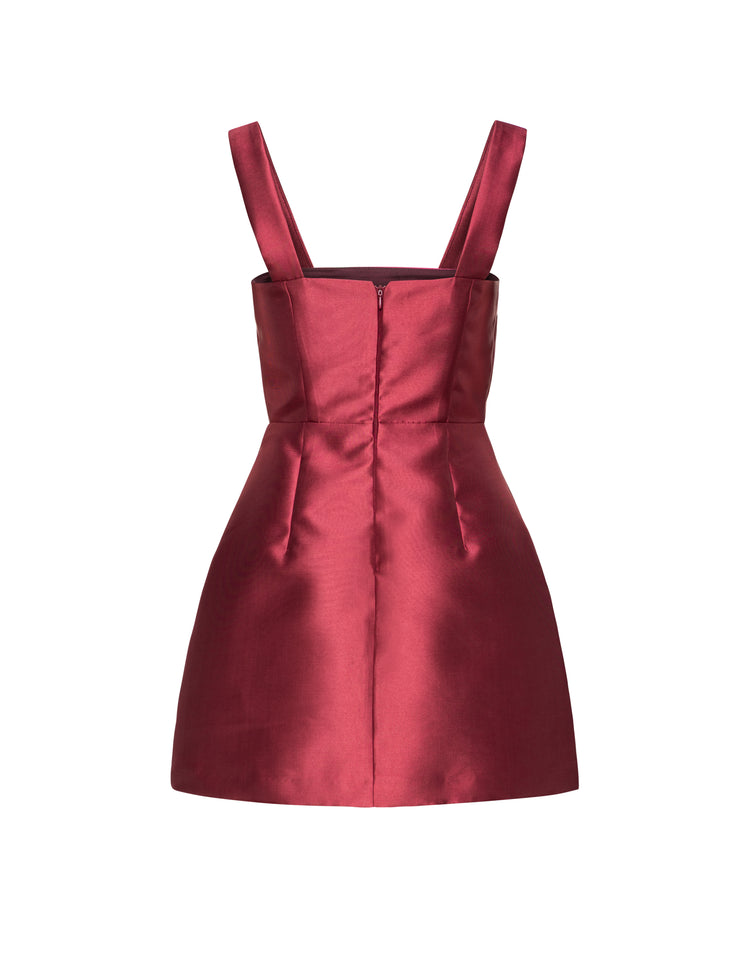 VASILIKI MINI DRESS | VINTAGE RED