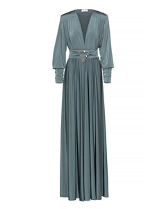 CARLA DRESS | GREY-KHAKI