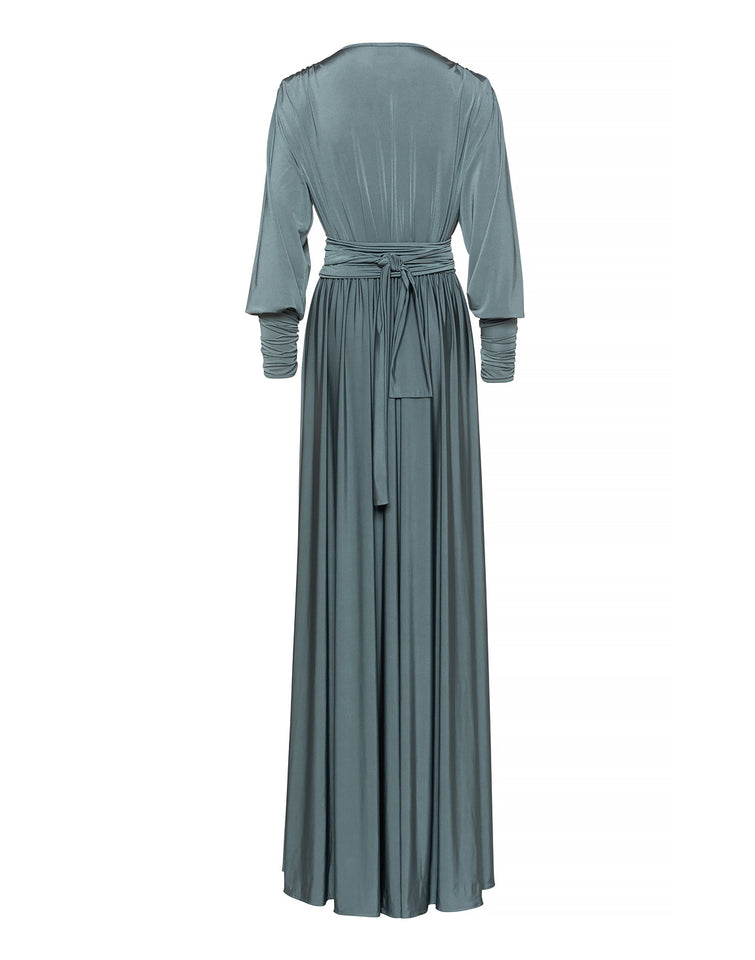 CARLA DRESS | GREY-KHAKI