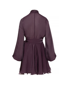 SAVINA DRESS | BURGUNDY
