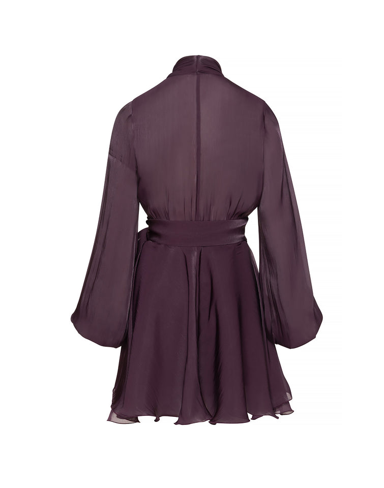 SAVINA DRESS | BURGUNDY