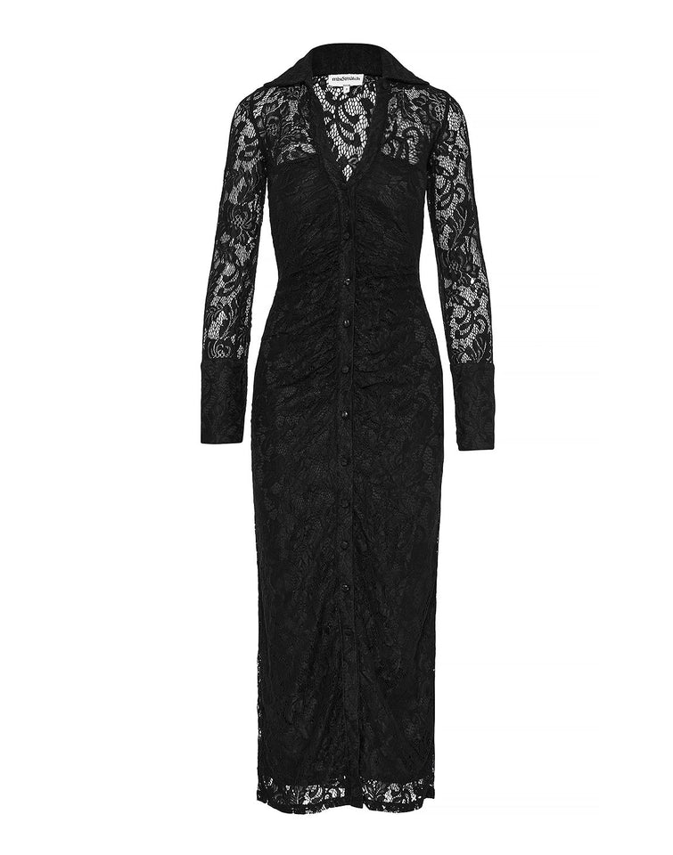 MARGARET LACE DRESS | BLACK