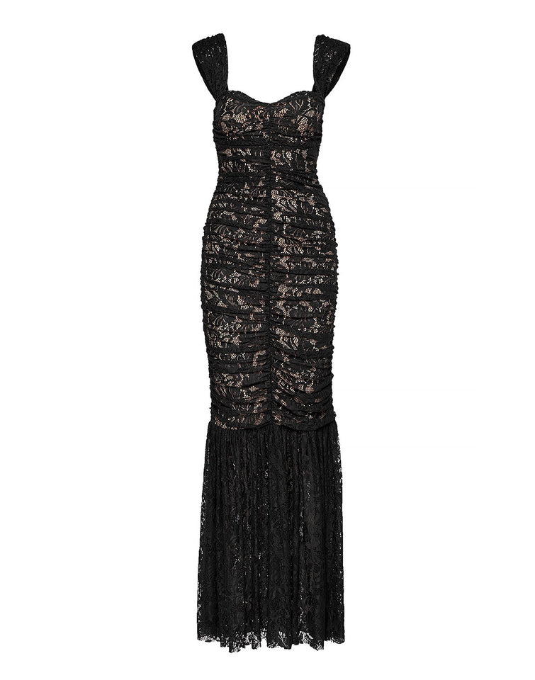 SOPHIYA LACE DRESS | BLACK