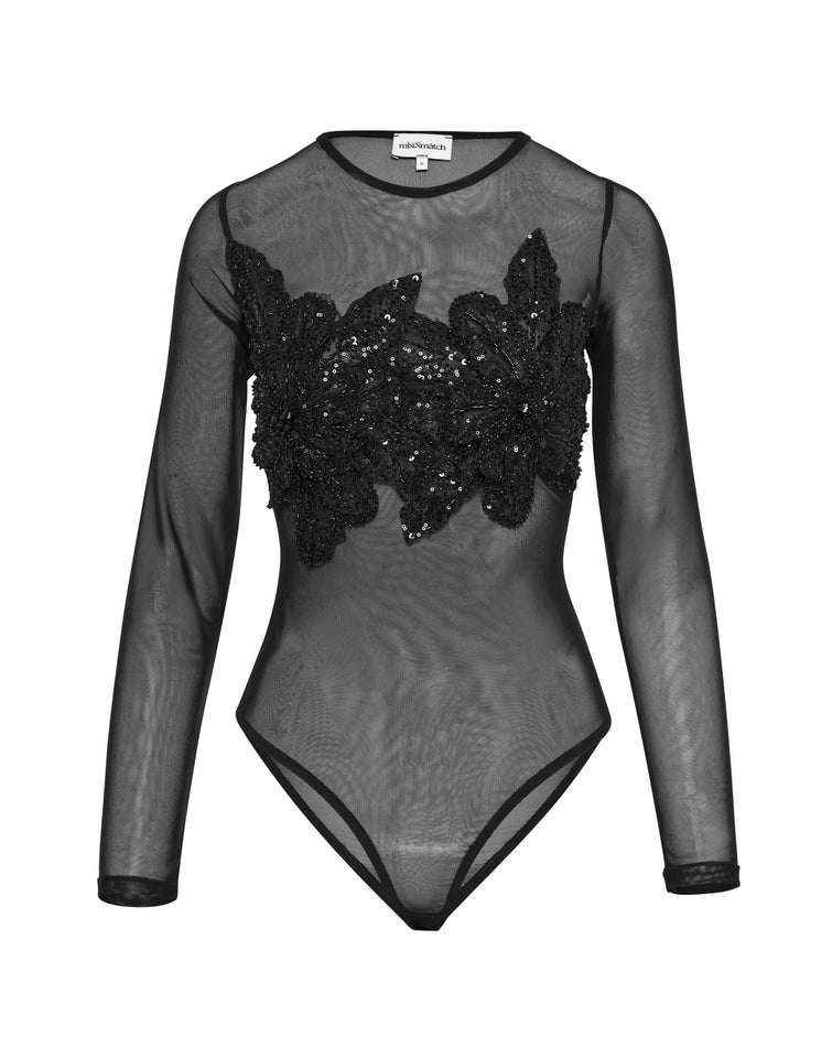MAIRA BODYSUIT | BLACK