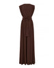 ANABELLE DRESS ROYAL BROWN