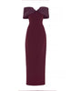 MADELEINE DRESS BURGUNDY