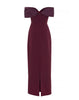 MADELEINE DRESS BURGUNDY