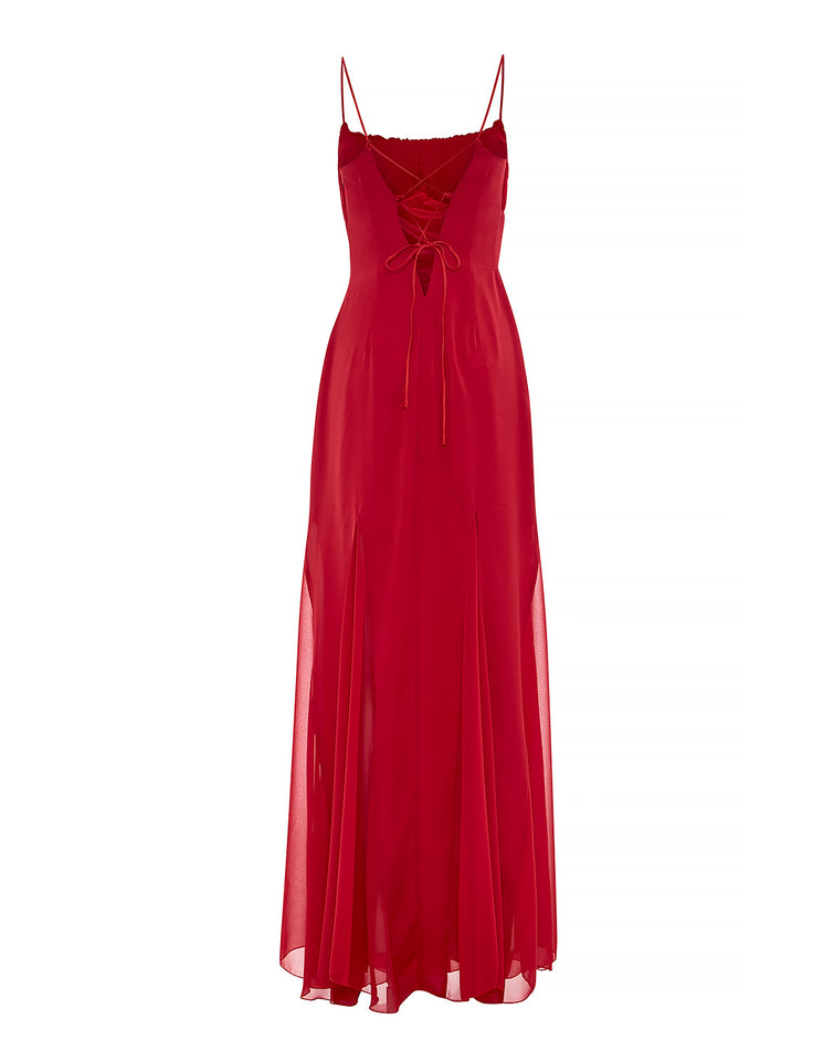 GABRIELLE DRESS | PASSION RED