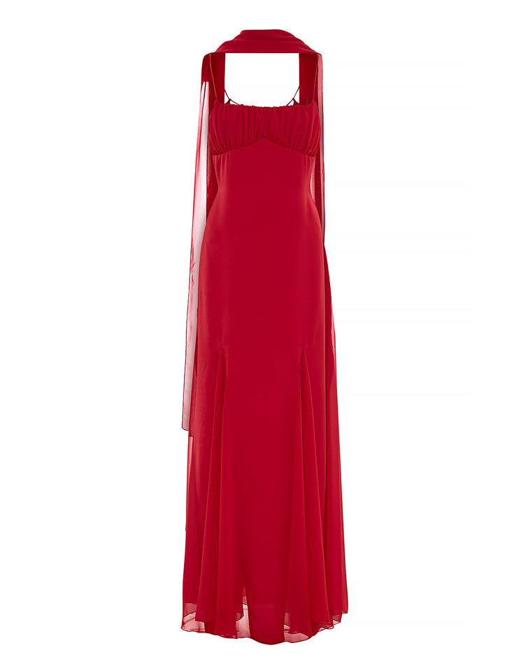 GABRIELLE DRESS | PASSION RED