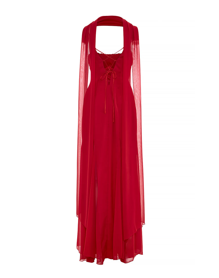 GABRIELLE DRESS | PASSION RED